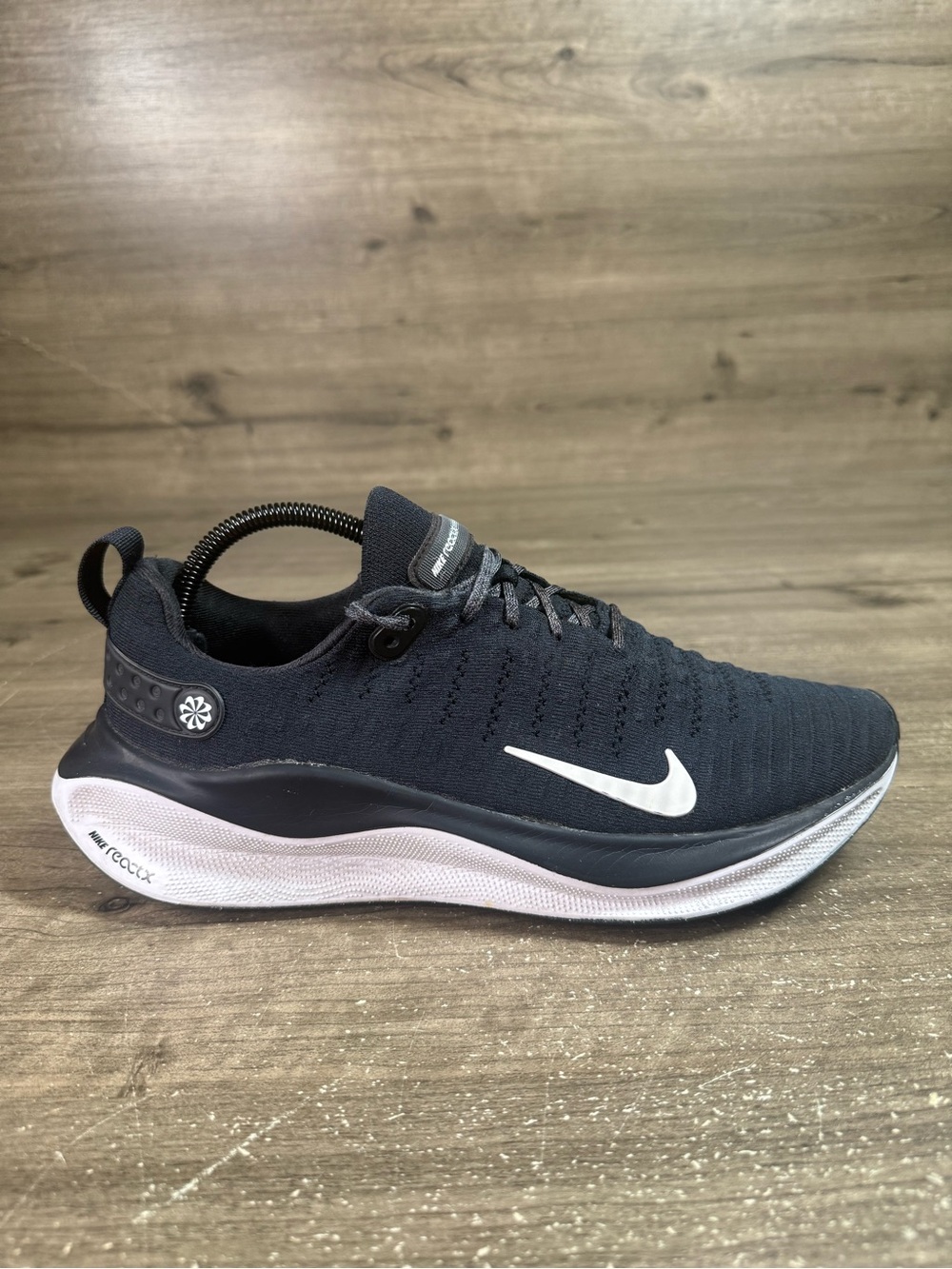 Nike InfinityRN 4 Mens 10 Black White ReactX Running Shoes DR2675-001